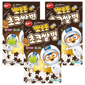 씨알로 뽀로로 초코쌀별 시리얼, 450g, 3개