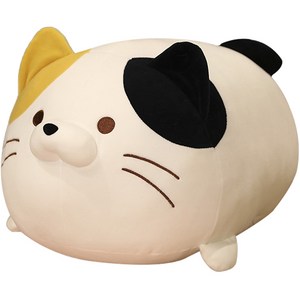 네이처타임즈 동글동글 고양이 인형, 화이트, 30cm