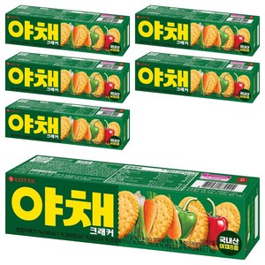 야채 크래커 과자, 83g, 6개