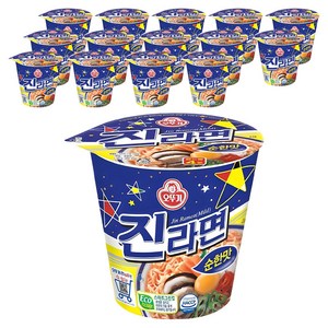 오뚜기 진라면 순한맛 컵 65g, 15개