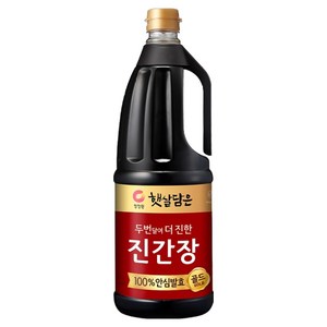 햇살담은 청정원 두번달여 더 진한 진간장골드, 1.7L, 1개