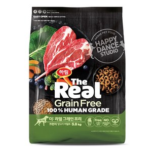 하림펫푸드 어덜트 강아지 더리얼 그레인프리 크런치 건식사료, 양, 5.8kg, 1개