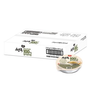 쎈쿡 발아현미밥, 210g, 12개