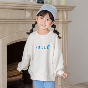 유라비 아동용 코넬 헬로 맨투맨