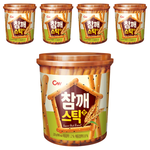 청우식품 참깨스틱 진, 220g, 5개