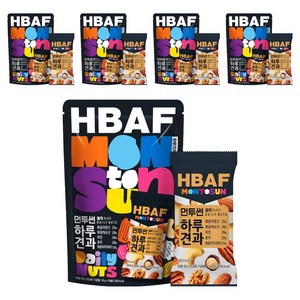 바프 먼투썬 하루견과 블랙, 200g, 5개