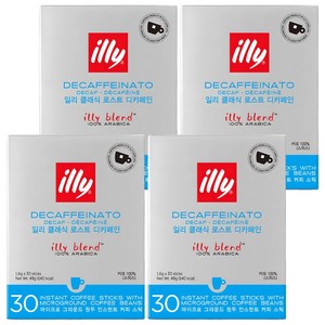 일리 클래식 로스트 디카페인 레귤러, 1.6g, 30개입, 4개