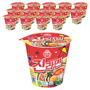 오뚜기 진라면 매운맛 컵 65g, 15개