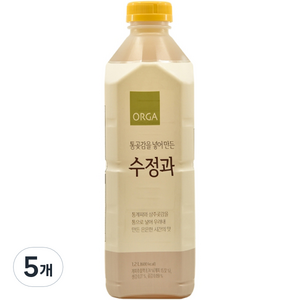 올가홀푸드 통곶감을 넣어 만든 수정과, 5개, 1.2L