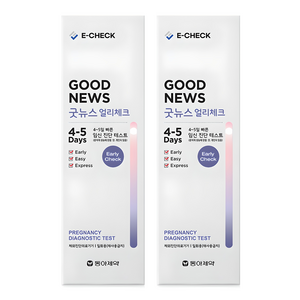 동아제약 굿뉴스 얼리체크 임신진단 테스트기, 4개입, 2개