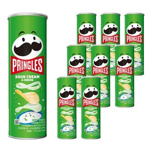 프링글스 사워크림 앤 어니언, 110g, 9개