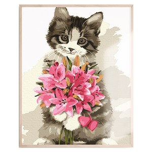 아트조이 DIY 명화그리기 30 x 40 cm, 고양이의 프러포즈, 1개