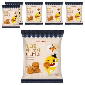 핑크퐁 아기상어 미니약과, 375g, 6개