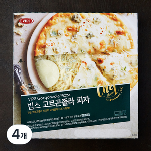 빕스 고르곤졸라 피자 (냉동), 4개, 400g