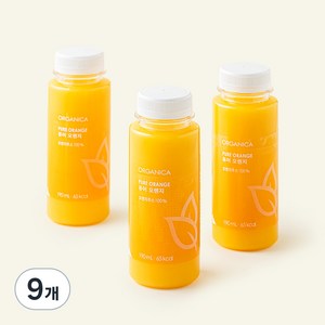 올가니카 퓨어 오렌지, 190ml, 9개