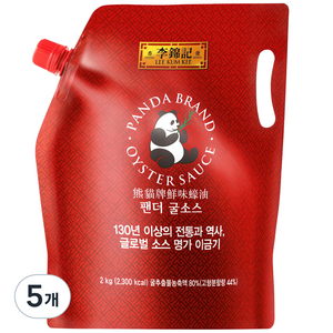 이금기 팬더 굴소스 파우치, 2kg, 5개
