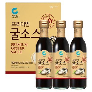 청정원 프리미엄 굴소스, 500g, 3개