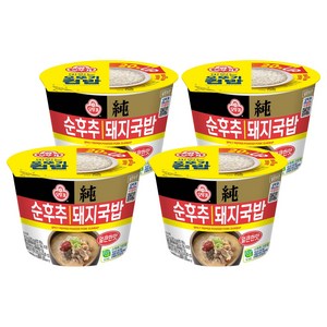오뚜기 컵밥 얼큰 순후추 돼지국밥, 311.5g, 4개