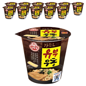 오뚜기 가쓰오 유부우동 컵, 62g, 12개