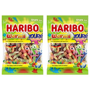하리보 웜즈 사우어 젤리, 160g, 2개