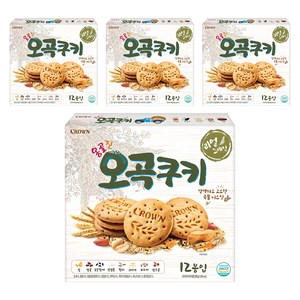 크라운 옹골진 오곡쿠키, 288g, 4개