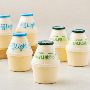 바나나맛우유 240ml x 3개입 + 바나나맛우유 라이트 240ml x 3개입 세트, 1세트