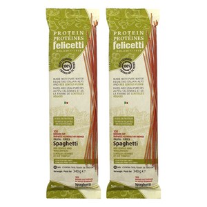 펠리체티 유기농 프로틴 레드렌틸 & 통밀스파게티, 340g, 2개