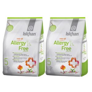 이즈칸 강아지 톡 알러지프리 기능성 사료, 피부/피모+알러지, 2.1kg, 2개