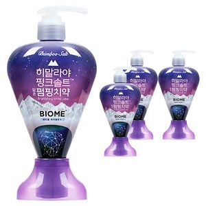 히말라야핑크솔트 바이옴 구취전문 펌핑치약, 285g, 4개