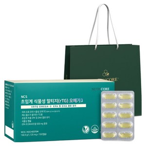 뉴트리코어 NCS 초임계 식물성 알티지 오메가3 + 쇼핑백, 150정, 1개