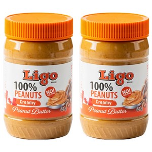 리고 100% 땅콩버터 크리미, 453g, 2개