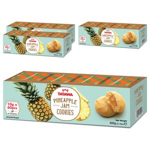 타타와 파인애플맛 쿠키 60p, 600g, 4개