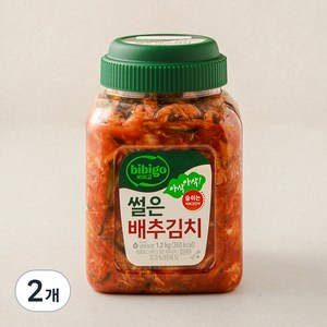 비비고 썰은 배추김치, 1.2kg, 2개
