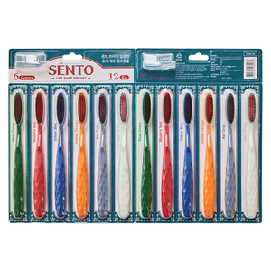 센토 프라임 딥클린 탄력이중 초미세모 점보칫솔