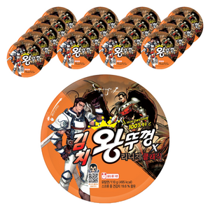 왕뚜껑 김치 컵라면 110g, 18개