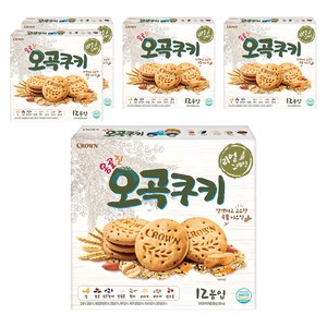 크라운 옹골진 오곡쿠키, 288g, 5개