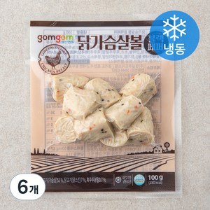 곰곰 닭가슴살볼 블랙페퍼, 100g, 6개