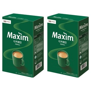 맥심 디카페인 커피믹스, 11.8g, 100개입, 2개