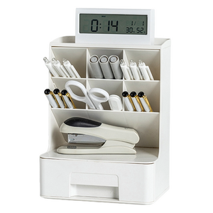 모더너리 연필꽂이 수납함 데스크오거나이저, 화이트, 1개