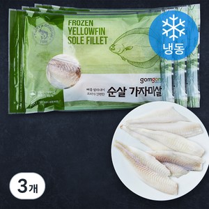 곰곰 순살 가자미살 (냉동), 550g, 3개