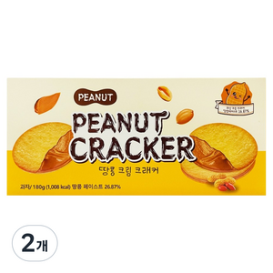 땅콩 크림 크래커, 180g, 2개