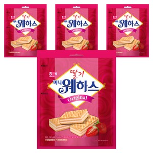 해태제과 딸기 미니 웨하스, 150g, 4개