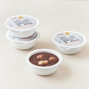 짱죽 웰빙죽 쌀눈 새알단팥죽 (냉장), 200g, 4개