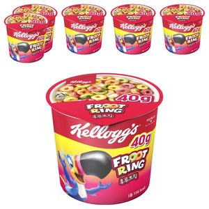 후루트링 컵 시리얼, 40g, 6개