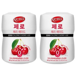 리치스 제로 체리 에이드 분말, 600g, 2개