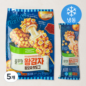 풀무원 왕감자 통모짜 핫도그 4개입 (냉동), 360g, 5개