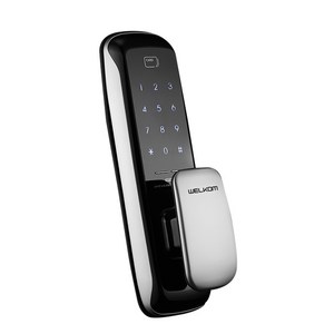 솔리티 손잡이 있음 무타공 푸시풀 도어락