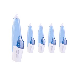 델리 수정테이프 5mm x 6m, 마카롱블루, 5개