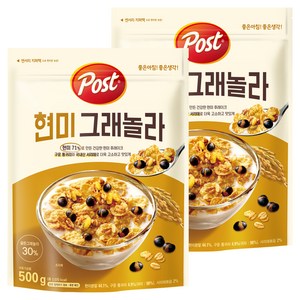포스트 현미 그래놀라 시리얼, 500g, 2개