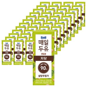 매일두유 렌틸콩 저당두유, 190ml, 48개